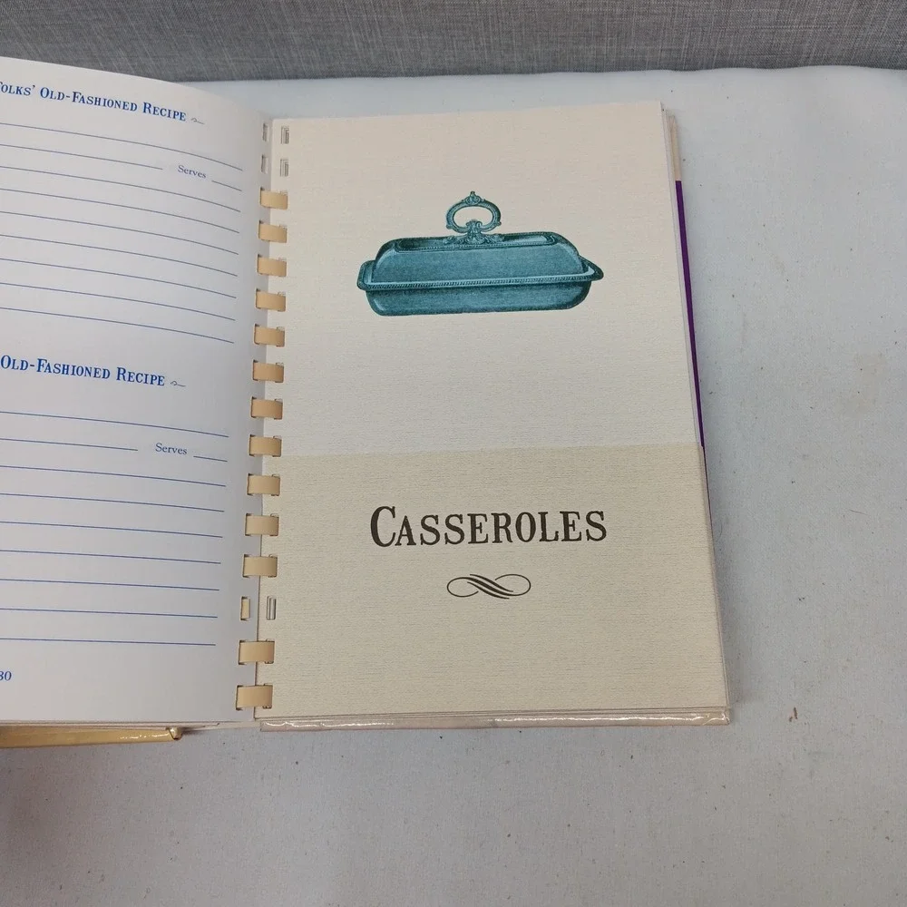Home Folks Old Fashioned Recipe Keeper Sweetwater Press Vintage Blank Cookbook
